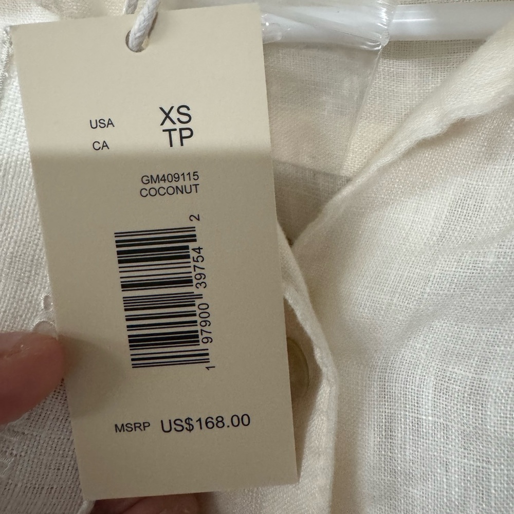 Magaschoni Cream Button-Up Shirt - Picture 3 of 9